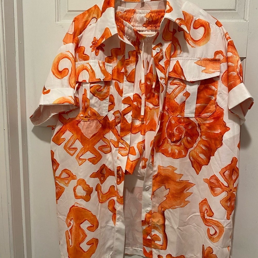 Sunset Swirl Print Two-Piece Set - Picture 6 of 7